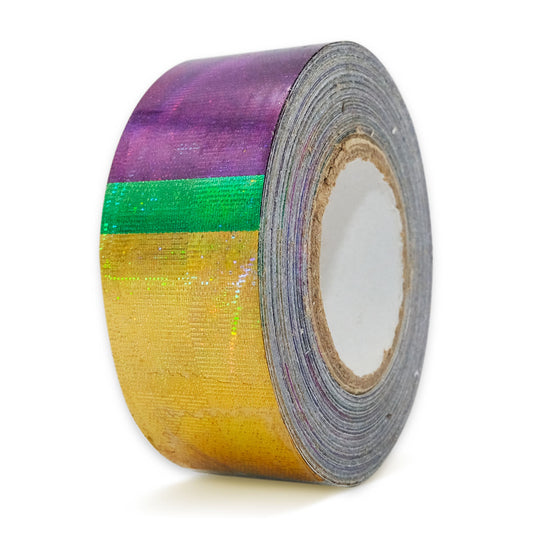 Rhythmic gymnastics apparatus tape suitable for hoop and clubs.