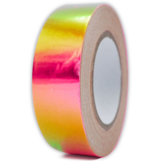 Rhythmic gymnastics apparatus tape suitable for hoop and clubs.