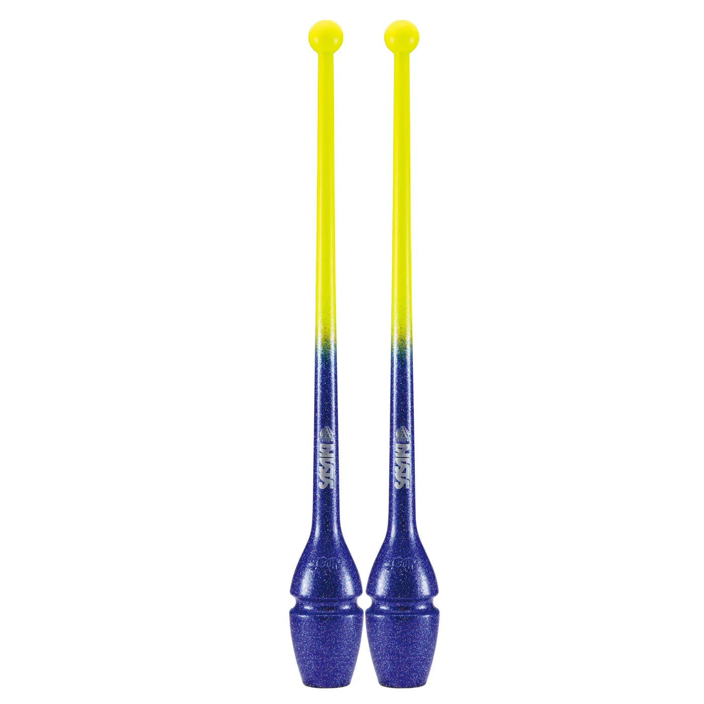 SASAKI Short Rubber Clubs M-34JKH-F (40.5cm) rhythmic gymnastics clubs for routines and competition