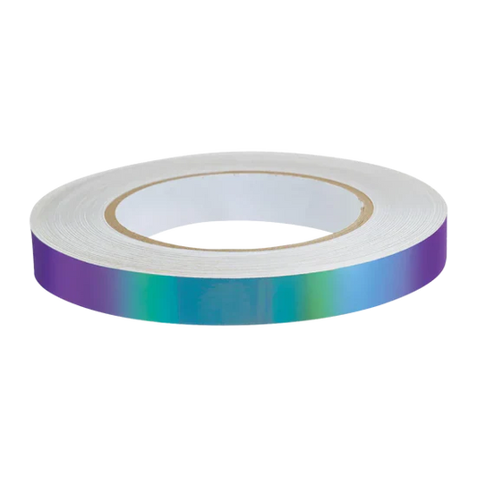 Rhythmic gymnastics apparatus tape suitable for hoop and clubs.