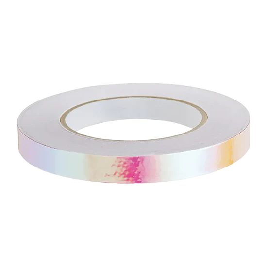 Rhythmic gymnastics apparatus tape suitable for hoop and clubs.