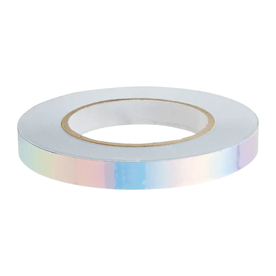 Rhythmic gymnastics apparatus tape suitable for hoop and clubs.