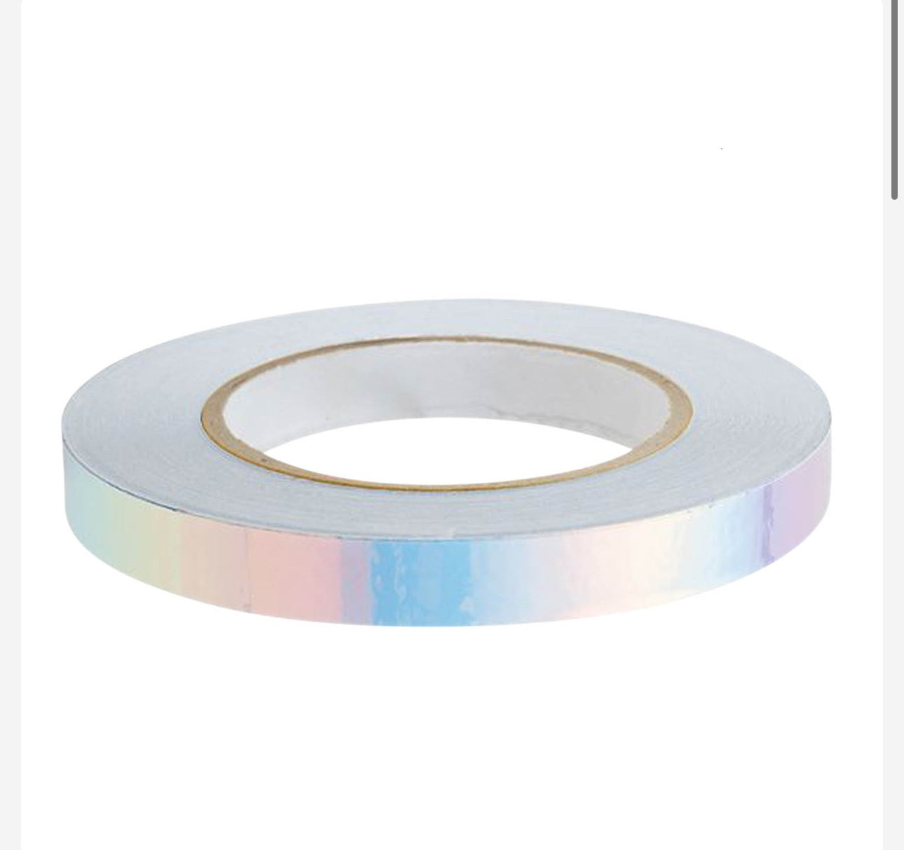 Rhythmic gymnastics apparatus tape suitable for hoop and clubs.