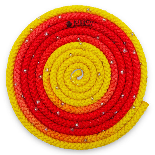 PASTORELLI Patrasso Multicolor Swarovski Rope FIG FIG approved rhythmic gymnastics apparatus