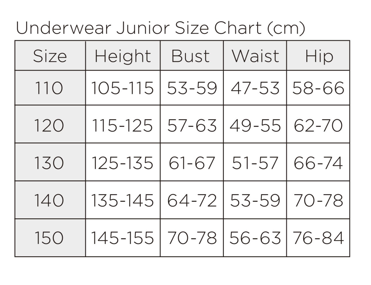 CHACOTT Junior Body Foundation (Seamless)