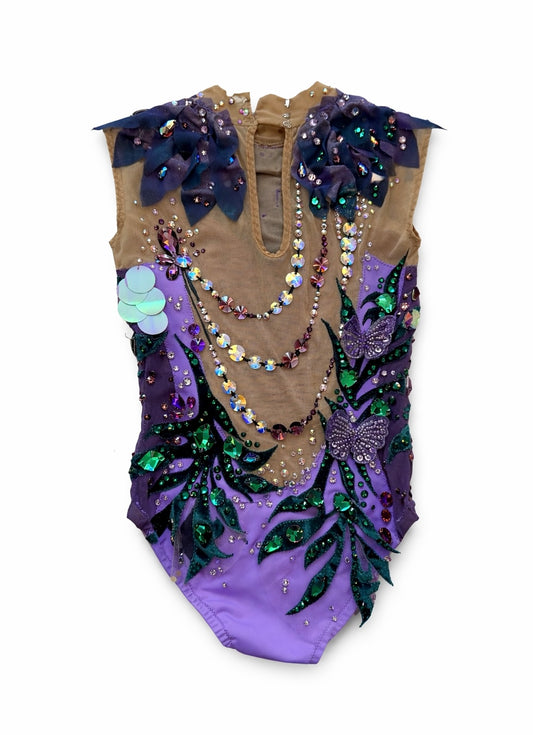Pre-loved Rhythmic Gymnastics Leotard - Height 105-115cm