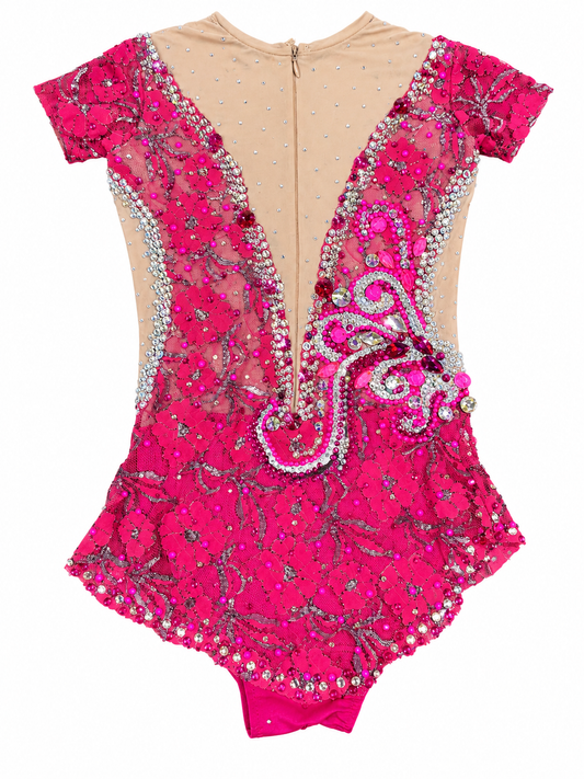 Pre-loved Rhythmic Gymnastics Leotard - Height 120-130cm