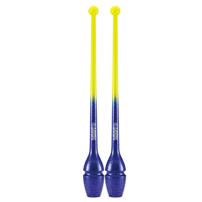 SASAKI Short Rubber Clubs M-34JKH-F (40.5cm) rhythmic gymnastics clubs for routines and competition