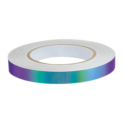 Rhythmic gymnastics apparatus tape suitable for hoop and clubs.