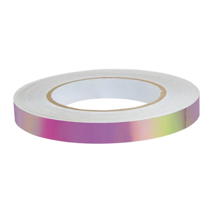 Rhythmic gymnastics apparatus tape suitable for hoop and clubs.