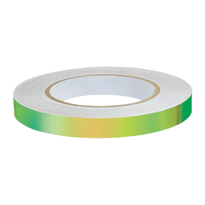 Rhythmic gymnastics apparatus tape suitable for hoop and clubs.