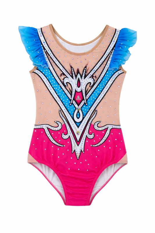 Pre-loved Rhythmic Gymnastics Leotard - Height 135-145cm