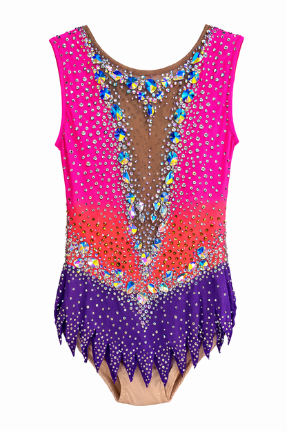 Pre-loved Rhythmic Gymnastics Leotard - Height 140-150cm