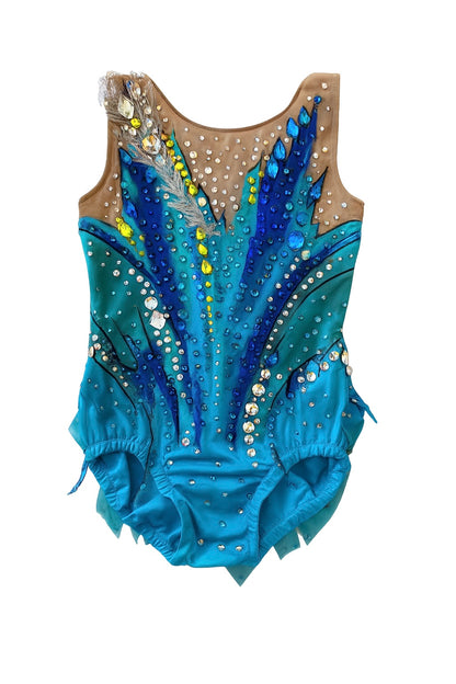 Brand New Hand-Embellished Rhythmic Gymnastics Leotard | Made in Russia - Height 105-115cm