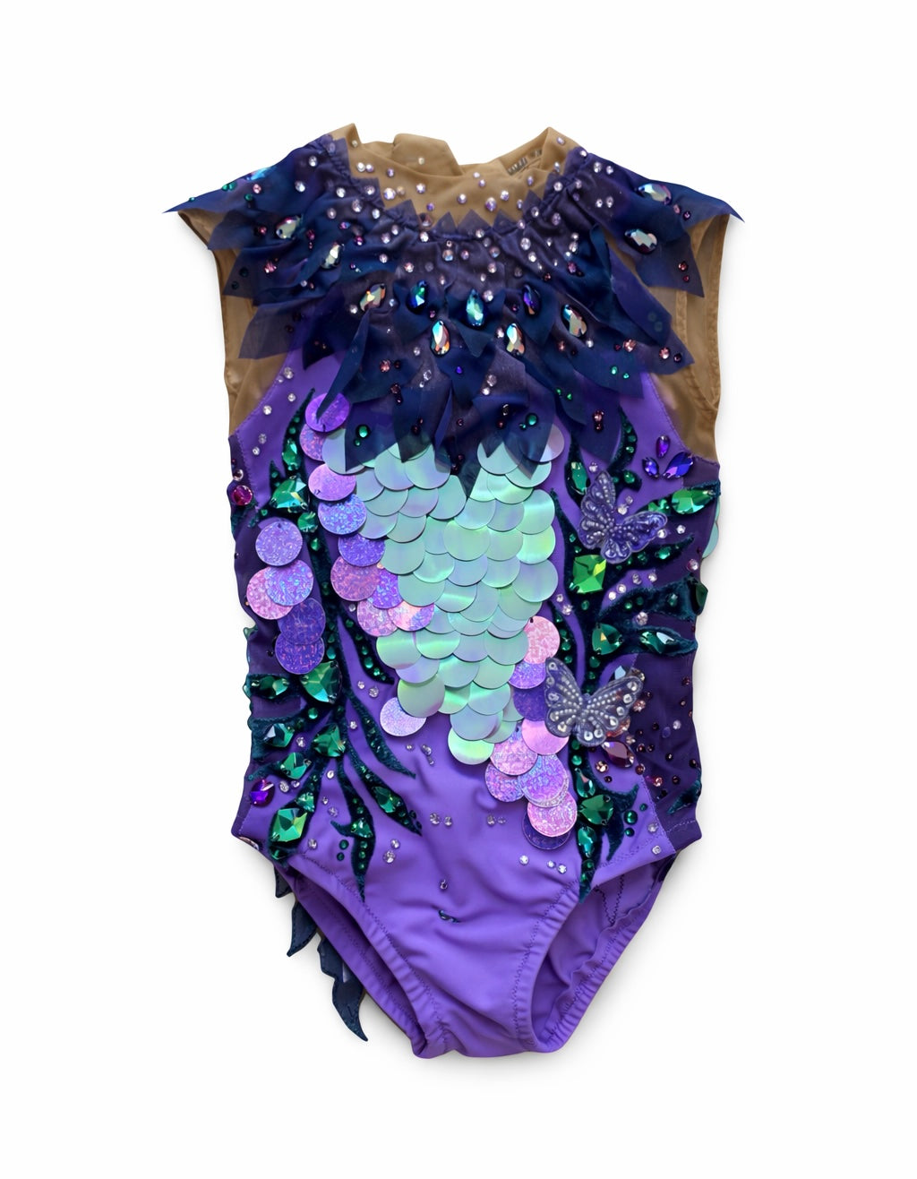 Pre-loved Rhythmic Gymnastics Leotard - Height 105-115cm