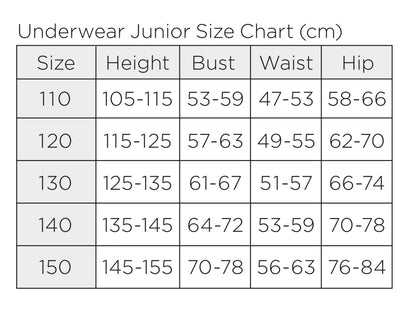 CHACOTT Junior Body Foundation (Seamless)