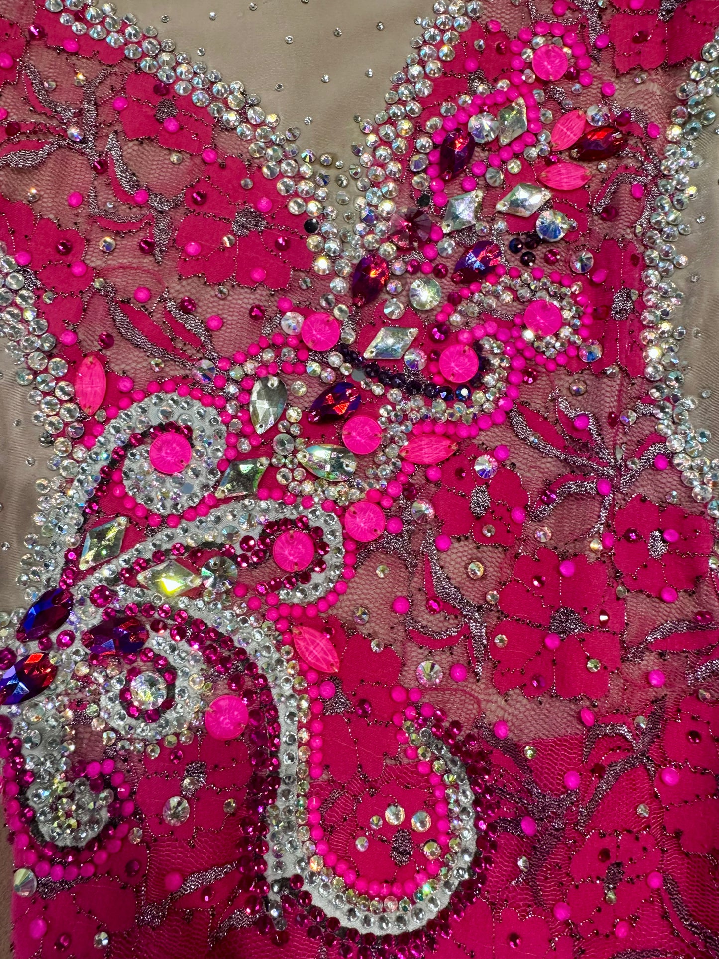 Pre-loved Rhythmic Gymnastics Leotard - Height 120-130cm