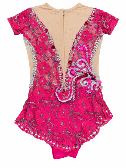 Pre-loved Rhythmic Gymnastics Leotard - Height 120-130cm