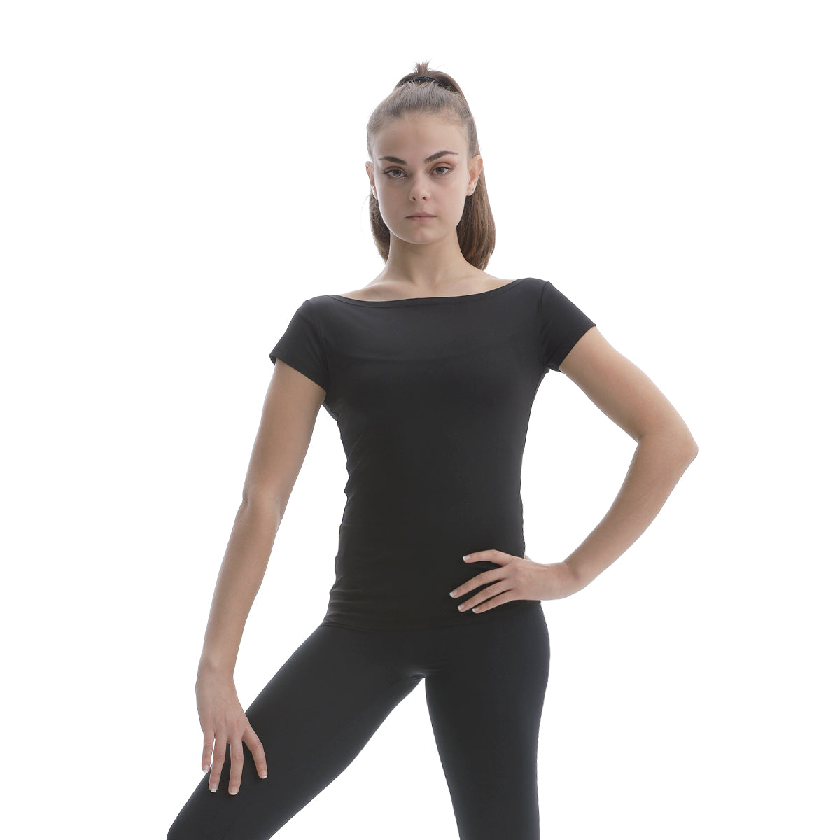 PASTORELLI T-Shirt Scollo a Barca Microfibra