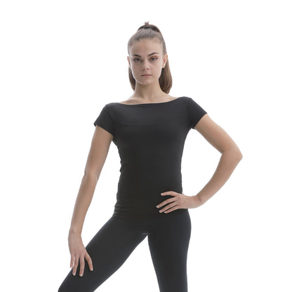 PASTORELLI T-Shirt Scollo a Barca Microfibra