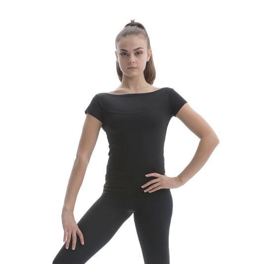 PASTORELLI T-Shirt Scollo a Barca Microfibra