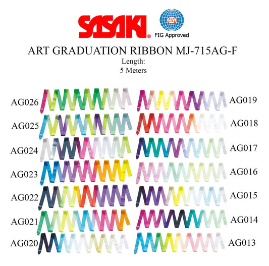 SASAKI Short Art Gradation Junior Ribbon (5m) - MJ-715AG-F