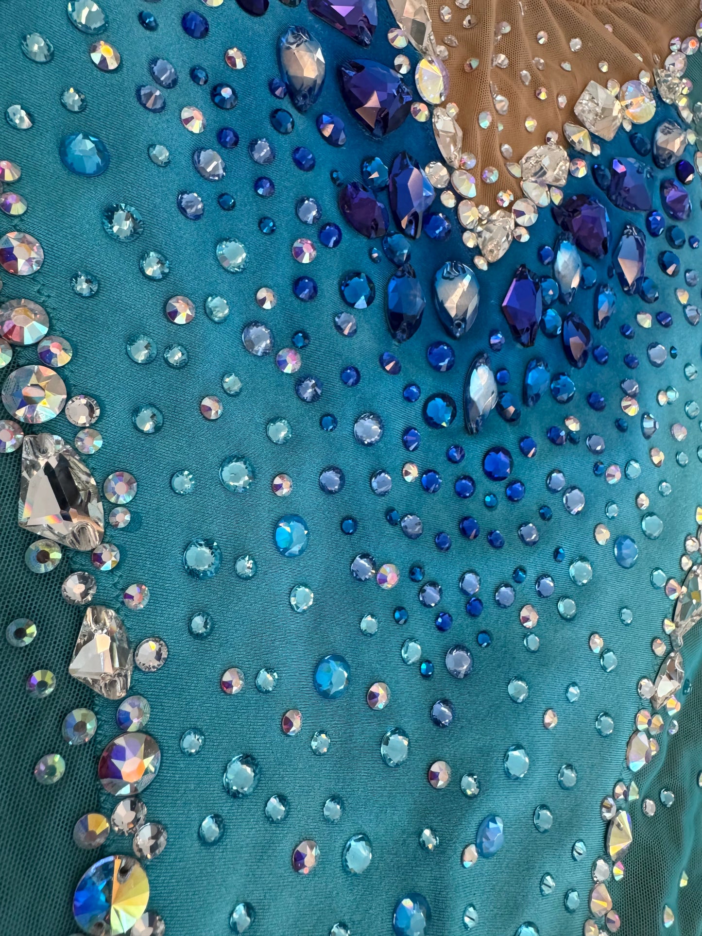 Brand New Hand-Embellished Rhythmic Gymnastics Leotard | Made in Russia - Height 110-120cm