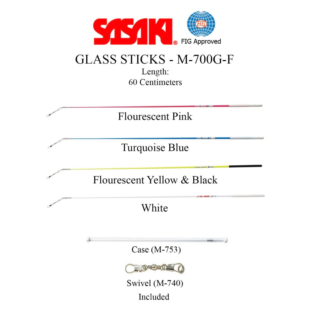 SASAKI Glass Stick 60cm - M-700G-F