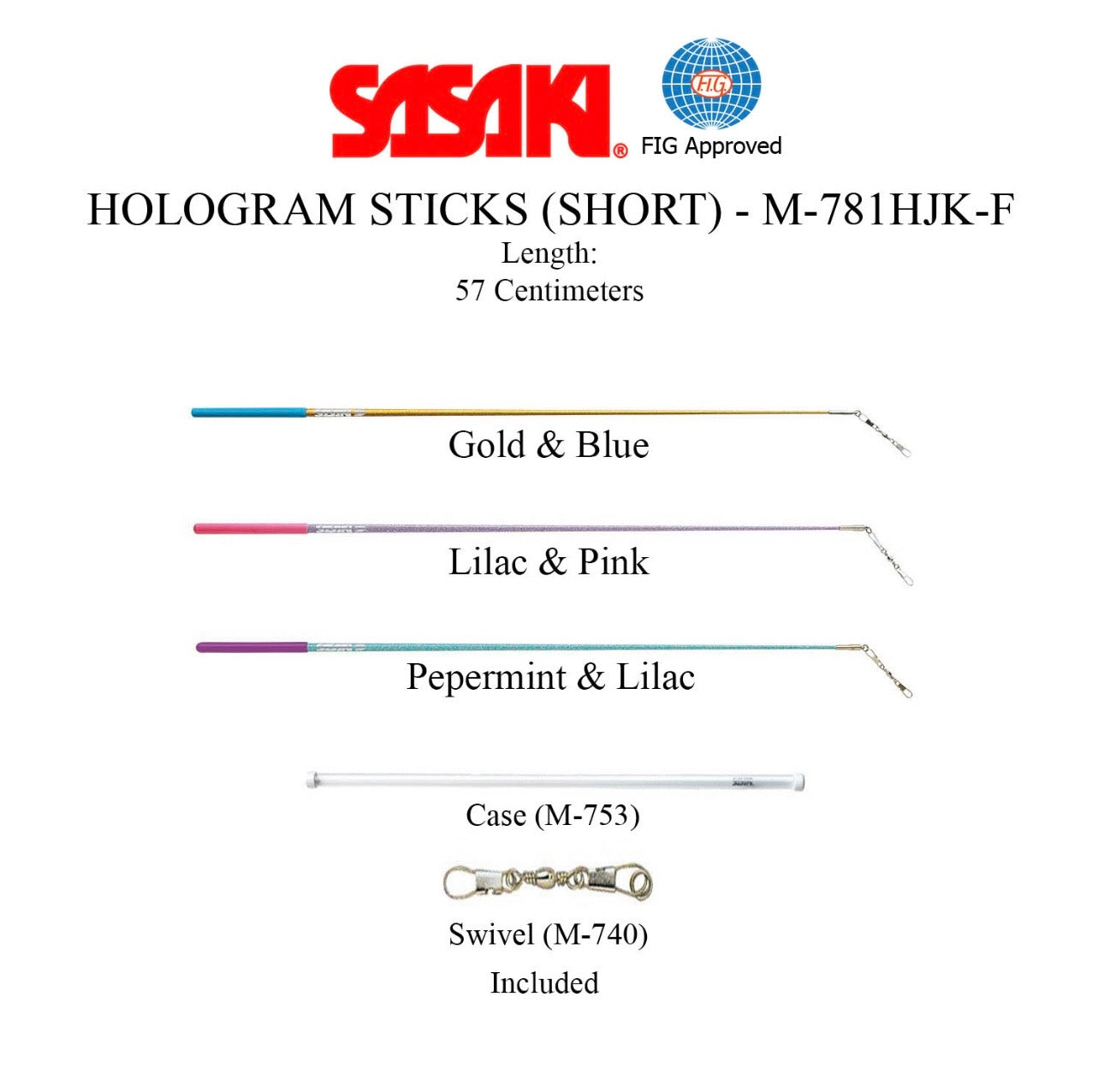 SASAKI Short Hologram Stick 57cm - M-781HJK-F