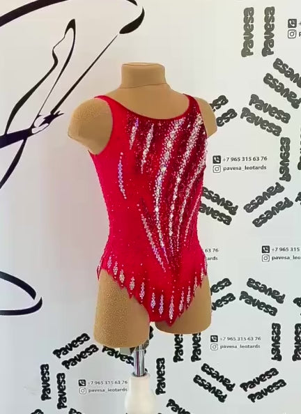 PAVESA - Premium Rhythmic Gymnastics Leotard - Height 120-130cm