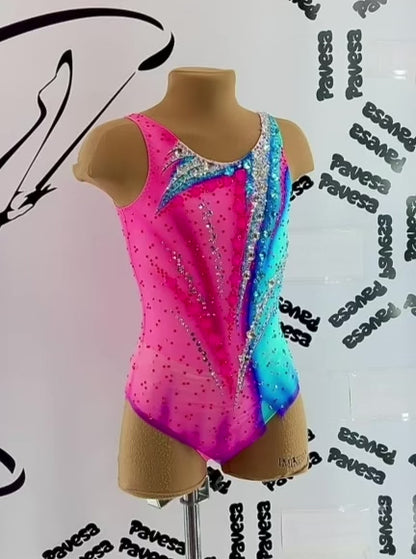 PAVESA - Premium Rhythmic Gymnastics Leotard - Height 115-125cm