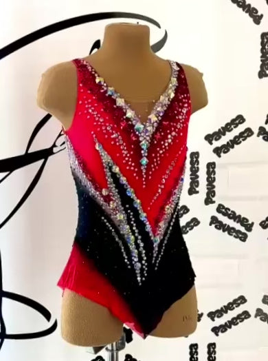 PAVESA - Premium Rhythmic Gymnastics Leotard - Height 140-150cm